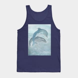 Swimming with dolphins Tank Top